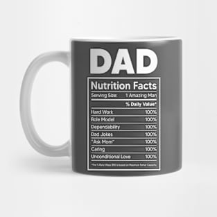 DAD  NUTRITIION FACTS Mug